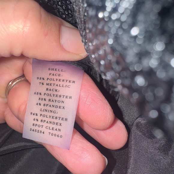 Ann Taylor Black Embellished Skirt Size 6 - Picture 4 of 5